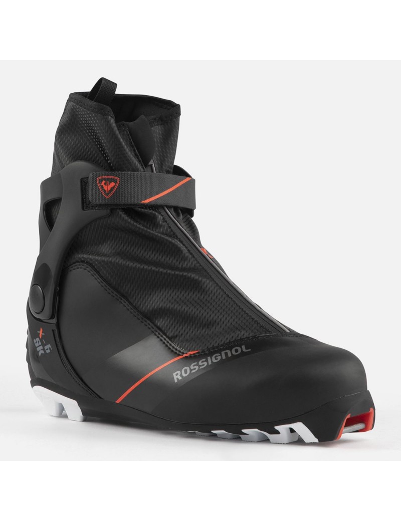 CHAUSSURE DE SKATING ROSSIGNOL X-6 SKATE BLK RED 2024 | Troc Sport