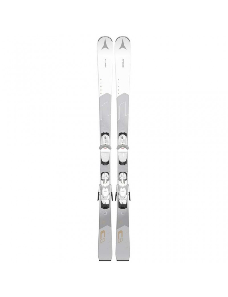 SKIS ALPIN ATOMIC CLOUD C8 + M10 GW WHITE/GREY 2024 | Troc Sport