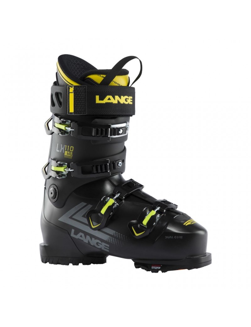 CHAUSSURES SKI ALPIN LANGE LX 110 HV GW BLACK YELLOW 2024 | Troc Sport