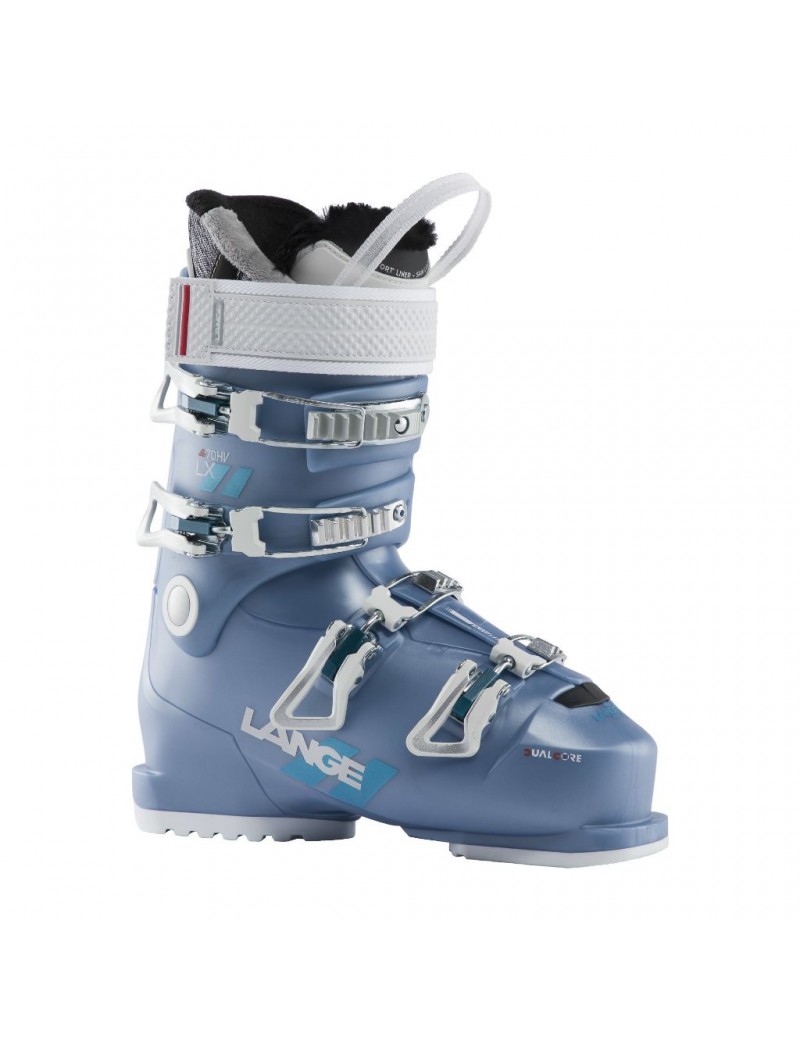 CHAUSSURES SKI ALPIN FEMME LANGE LX 70 W HV LIGHT BLUE 2024 | Troc Sport