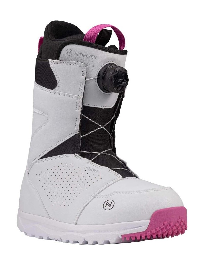 BOOTS DE SNOWBOARD NIDECKER CASCADE WMS WHITE 2023 | Troc Sport