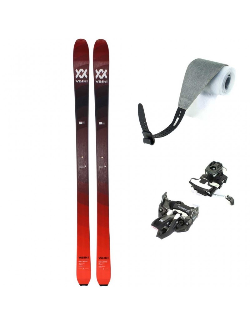 SKIS DE RANDONNEE VOLKL RISE 84 LIMITED FLAT  + RISE 84 SKINS + MARKER ALPINIST | Troc Sport