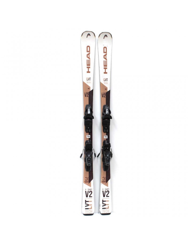 RECONDITIONNÉ SKI ALPIN HEAD LYT TECH V2 SHAPE WHI | Troc Sport