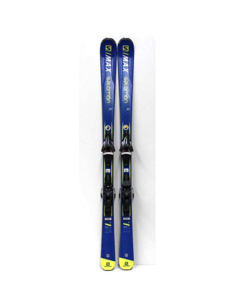 RECONDITIONNÉ SKI ALPIN SALOMON S MAX X7 BLU  | Troc Sport