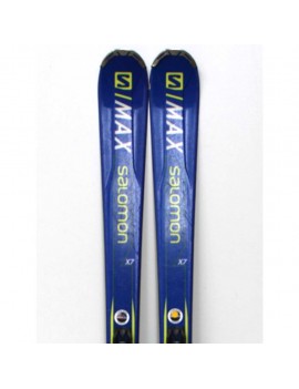 RECONDITIONNÉ SKI ALPIN SALOMON S MAX X7 BLU  | Troc Sport