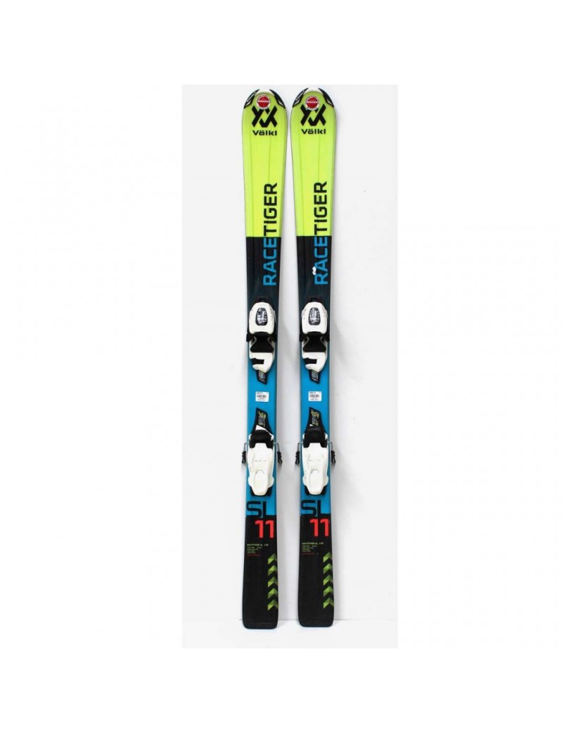 RECONDITIONNÉ SKI ALKPIN VOLKL RACETIGER ENFANT BLK YEL  | Troc Sport