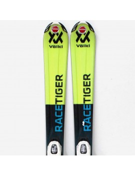 RECONDITIONNÉ SKI ALKPIN VOLKL RACETIGER ENFANT BLK YEL  | Troc Sport