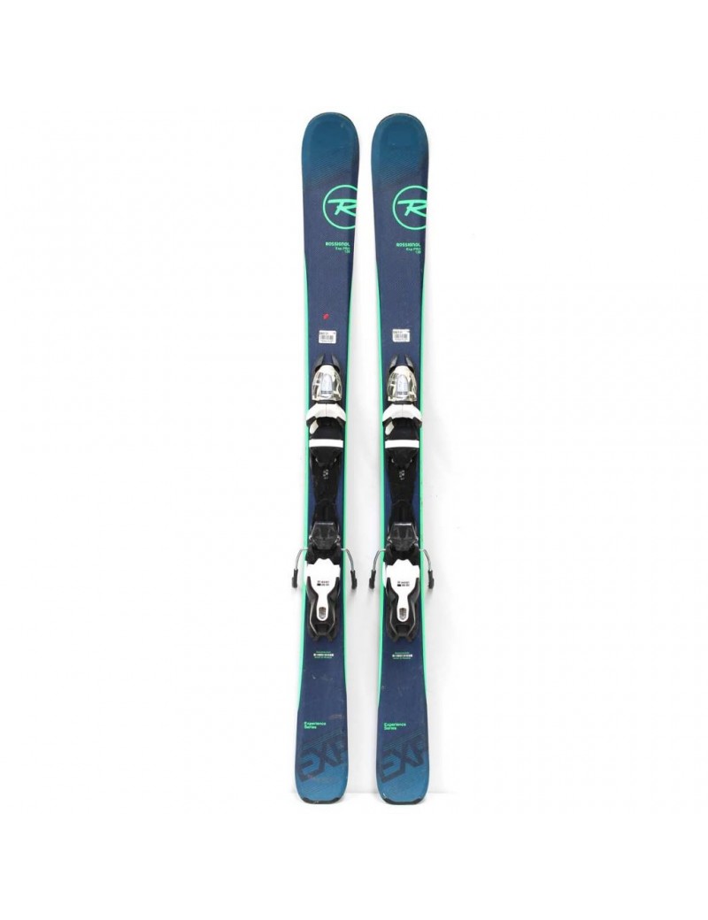 RECONDITIONNÉ SKI ALPIN ROSSIGNOL EXP PRO JR BLU GRN | Troc Sport