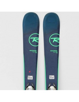 RECONDITIONNÉ SKI ALPIN ROSSIGNOL EXP PRO JR BLU GRN | Troc Sport