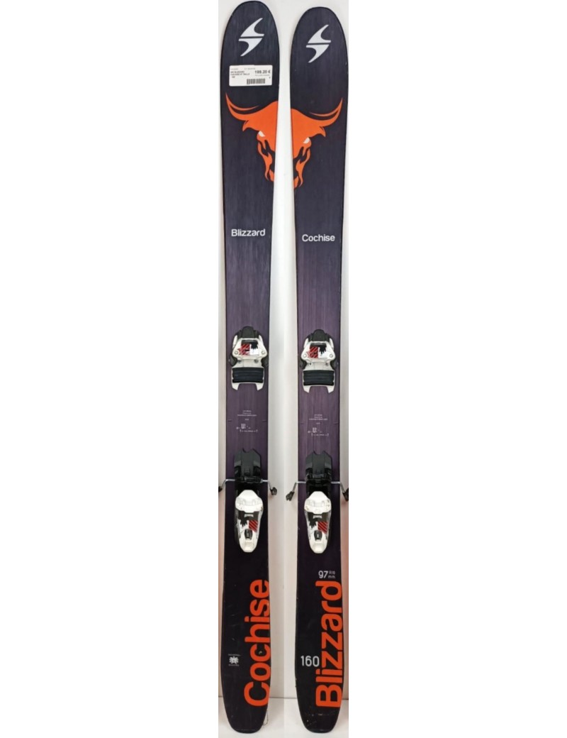 SKI BLIZZARD COCHISE 97 + FIXATION MARKER FREE TEN 160CM | Troc Sport