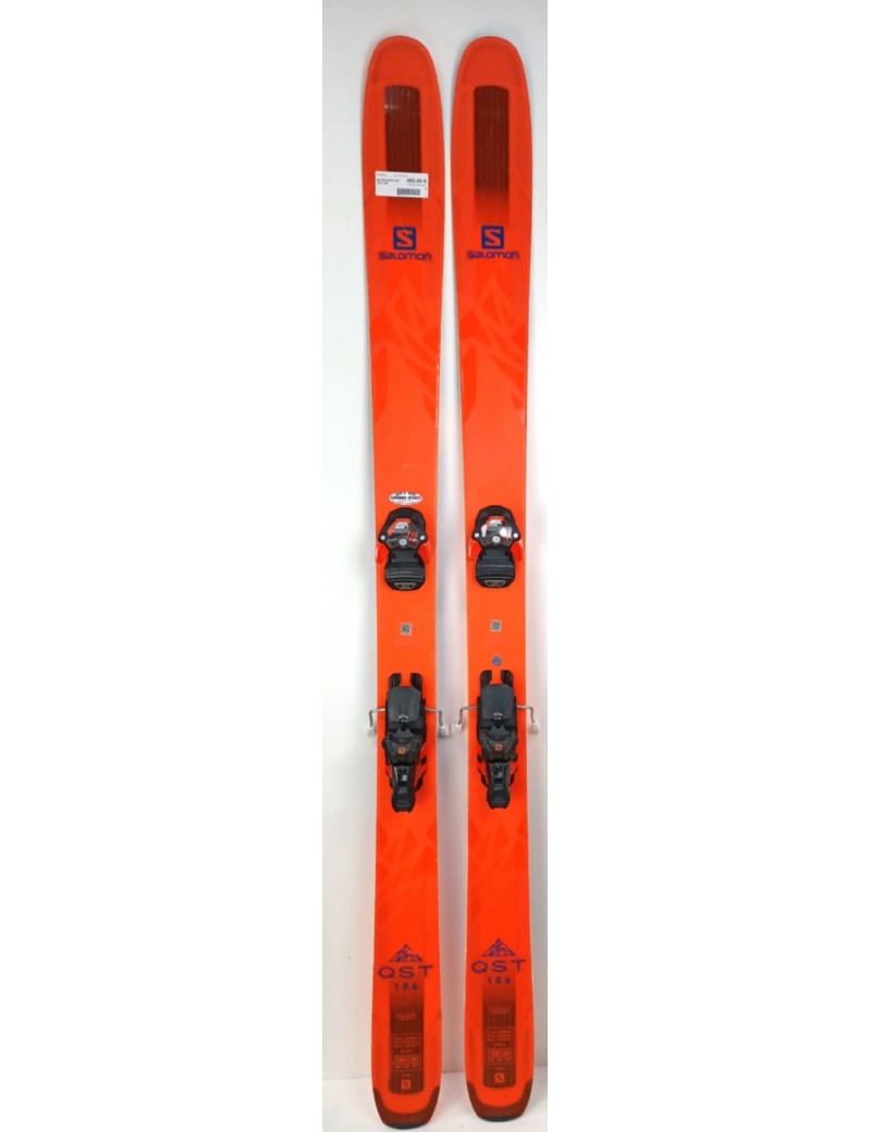 SKI SALOMON QST 106 + Fix Salomon Warden 13 - 188cm | Troc Sport