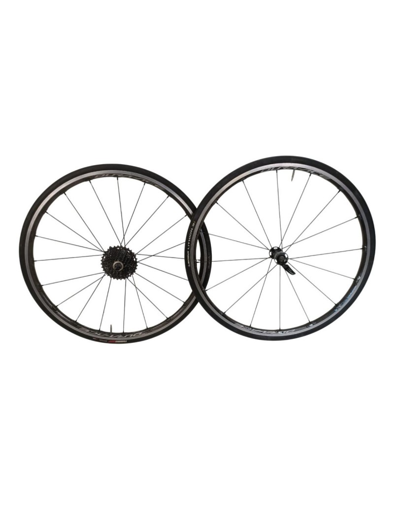 PAIRE DE ROUES ROUTE SHIMANO DURA-ACE 10V (11V POSSIBLE) | Troc Sport PAIRE DE ROUES ROUTE SHIMANO DURA-ACE 10V (11V POSSIBLE) | Troc Sport