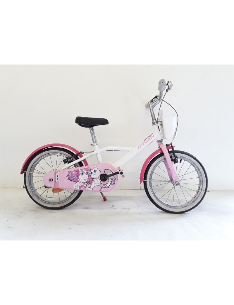VELO BTWIN DOCTO GIRL 500 16 POUCES TAILLE 4 A 6 ANS | Troc Sport VELO BTWIN DOCTO GIRL 500 16 POUCES TAILLE 4 A 6 ANS | Troc Sport