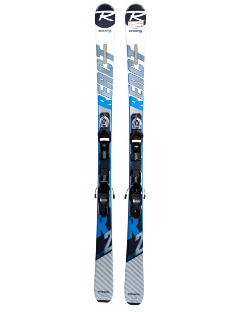SKI ALPIN ROSSIGNOL REACT R2 + XPRESS 11 GW B83 BLK | Troc Sport
