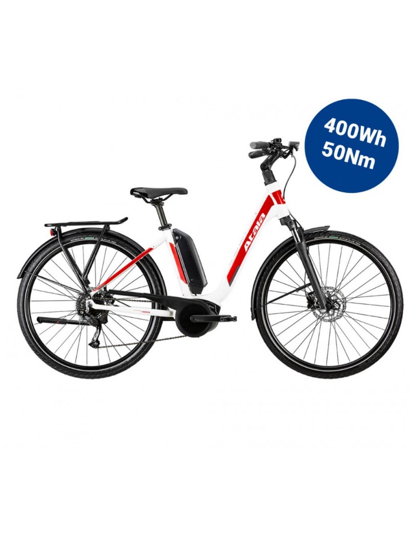 VELO ELECTRIQUE ATALA B-EASY A6.1 WH/RED 400W | Troc Sport